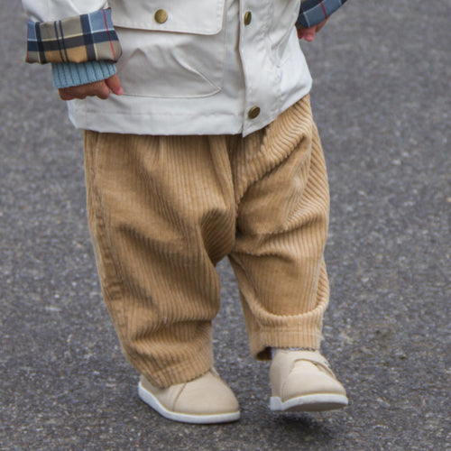 Baggy Corduroy Pants - Beige