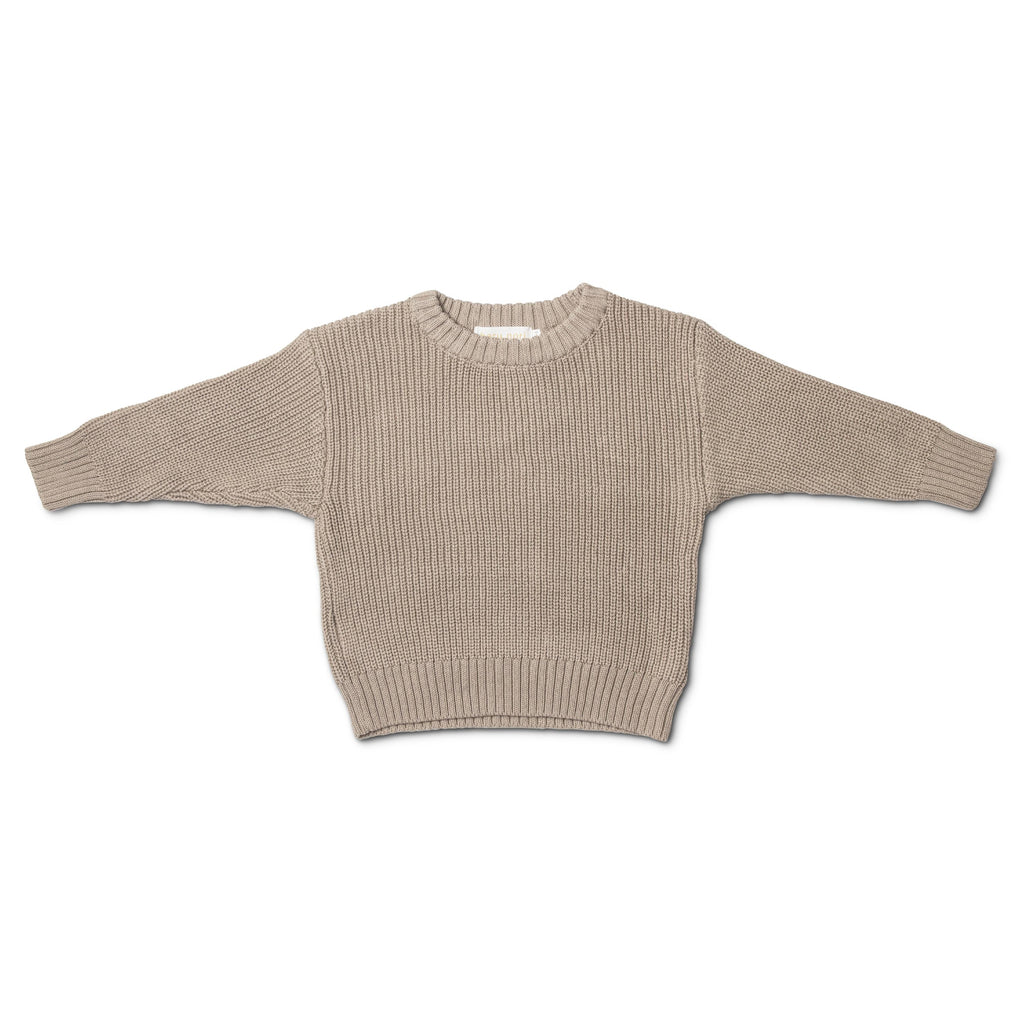 Cotton Knit Jumper - Beige