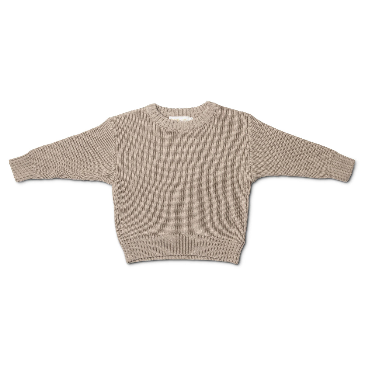 Cotton Knit Jumper - Beige