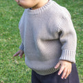 Cotton Knit Jumper - Beige