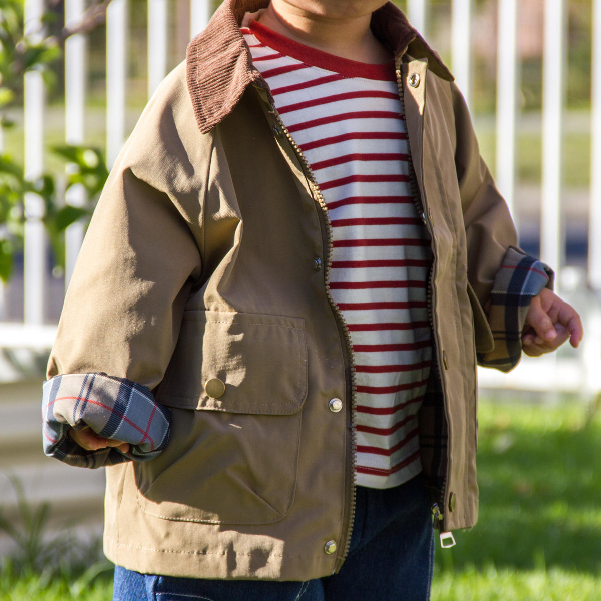 Light Windbreaker Jacket - Khaki