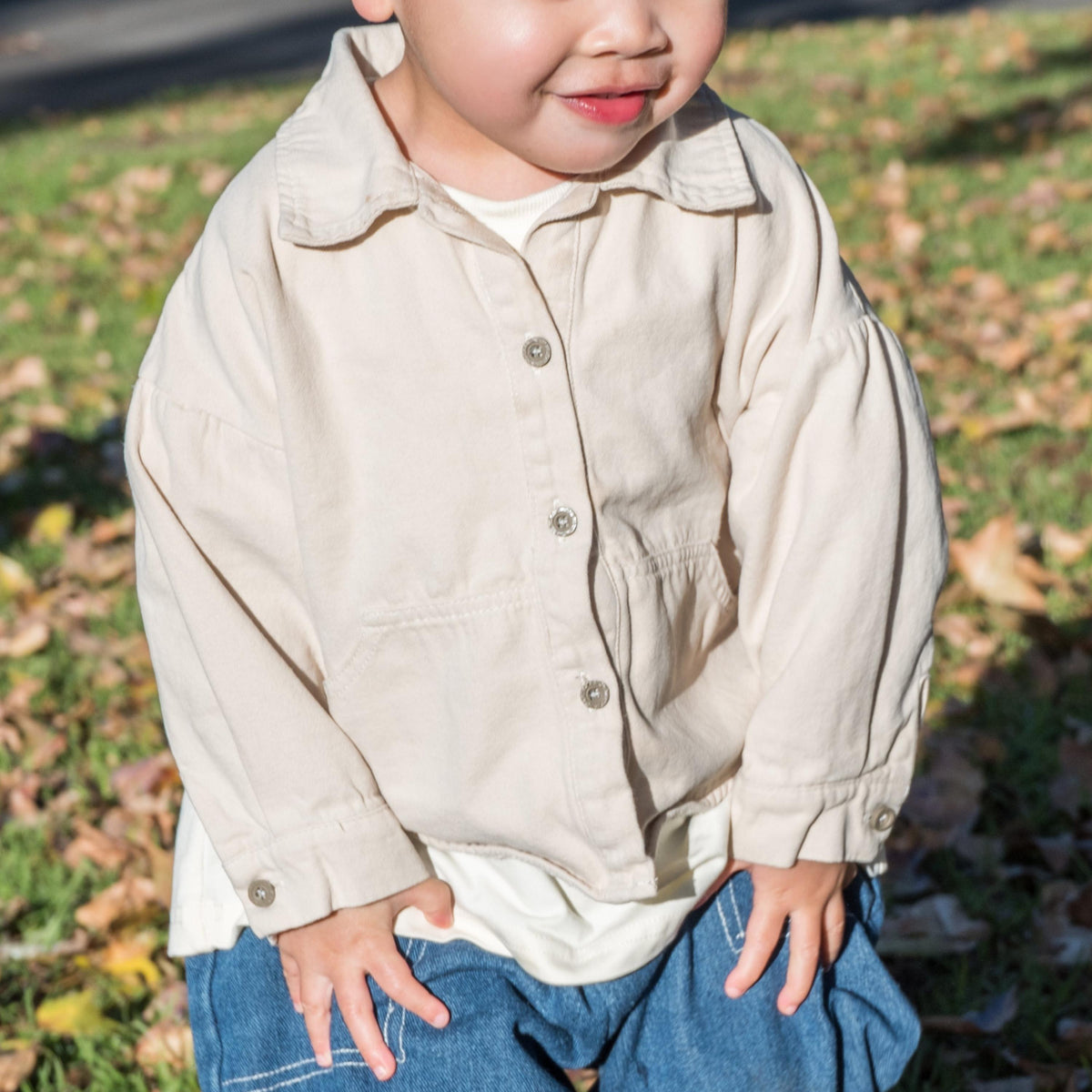 Oversized Button Shirt - Natural