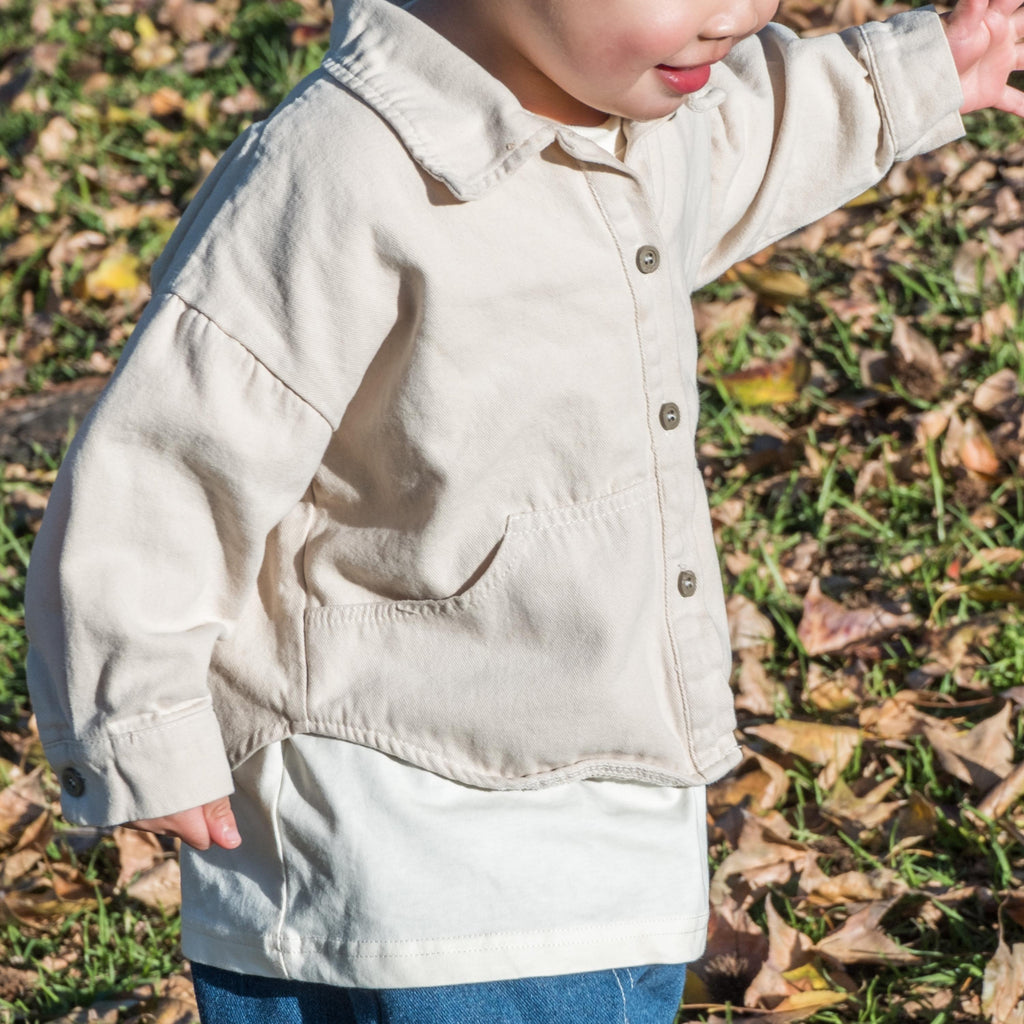 Oversized Button Shirt - Natural
