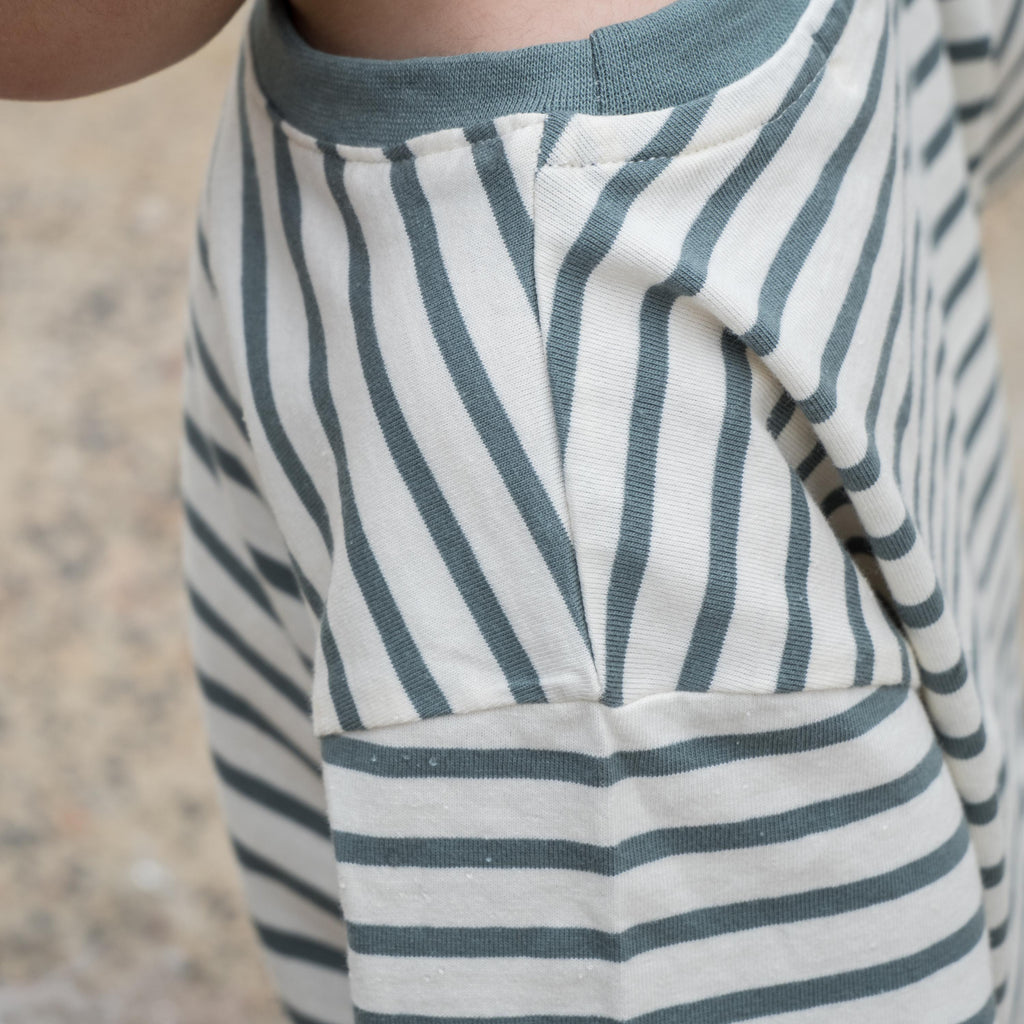Striped Cotton T-Shirt - Green