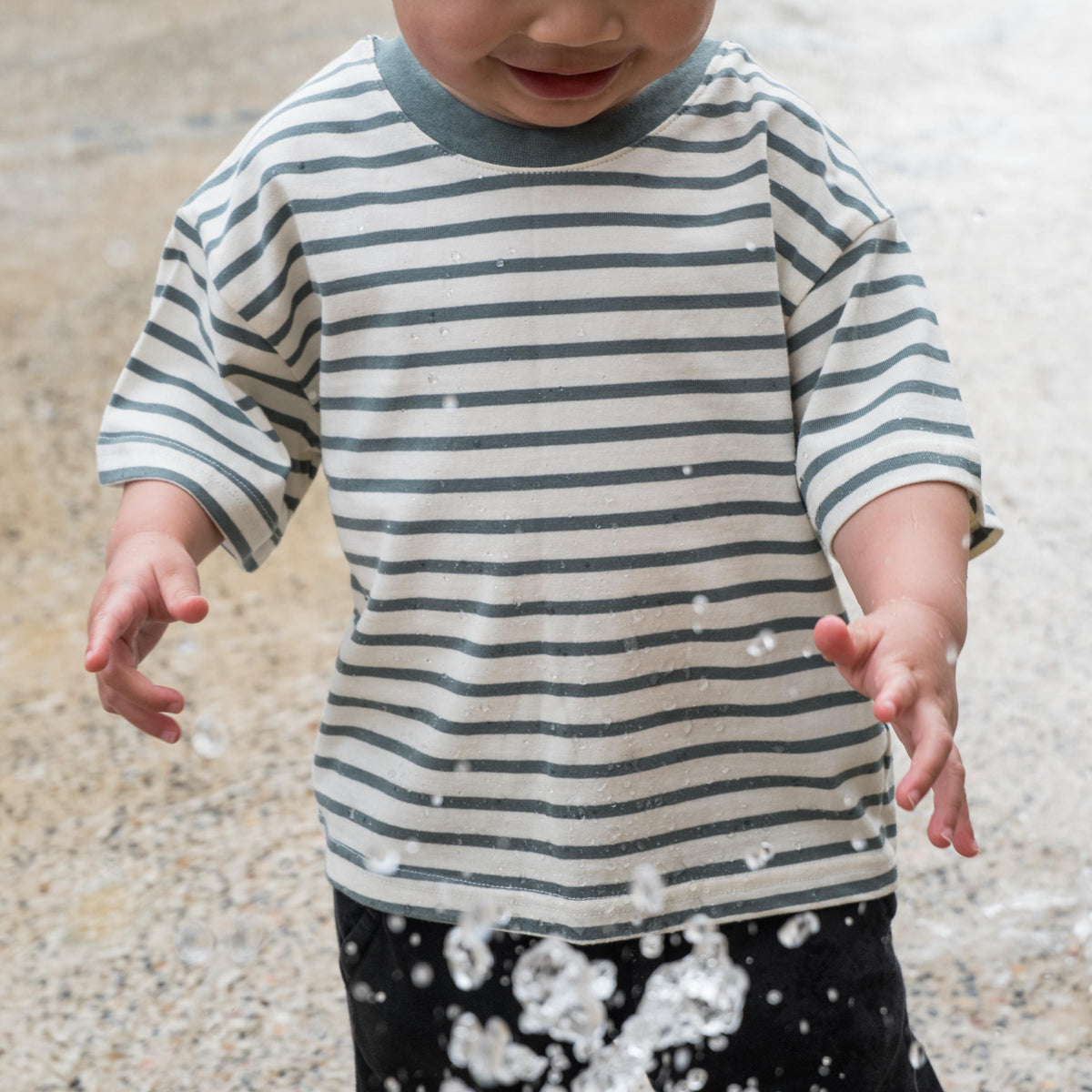 Striped Cotton T-Shirt - Green