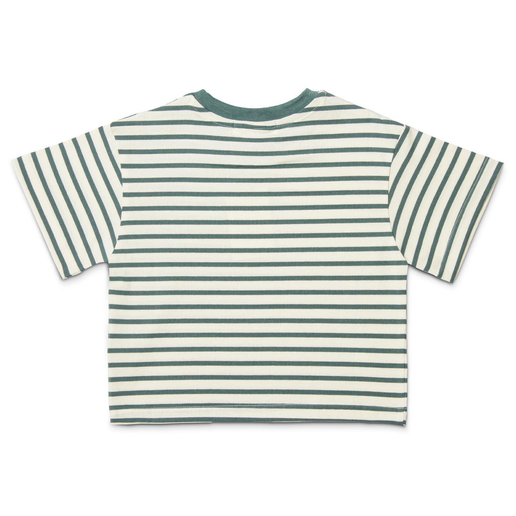 Striped Cotton T-Shirt - Green
