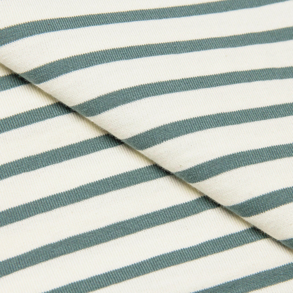 Striped Cotton T-Shirt - Green
