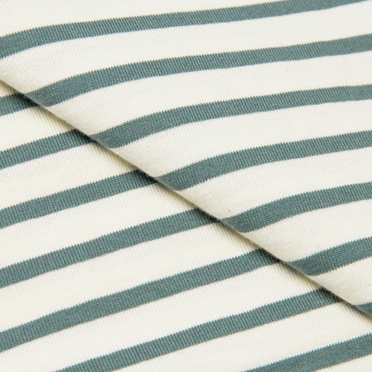 Striped Cotton T-Shirt - Green