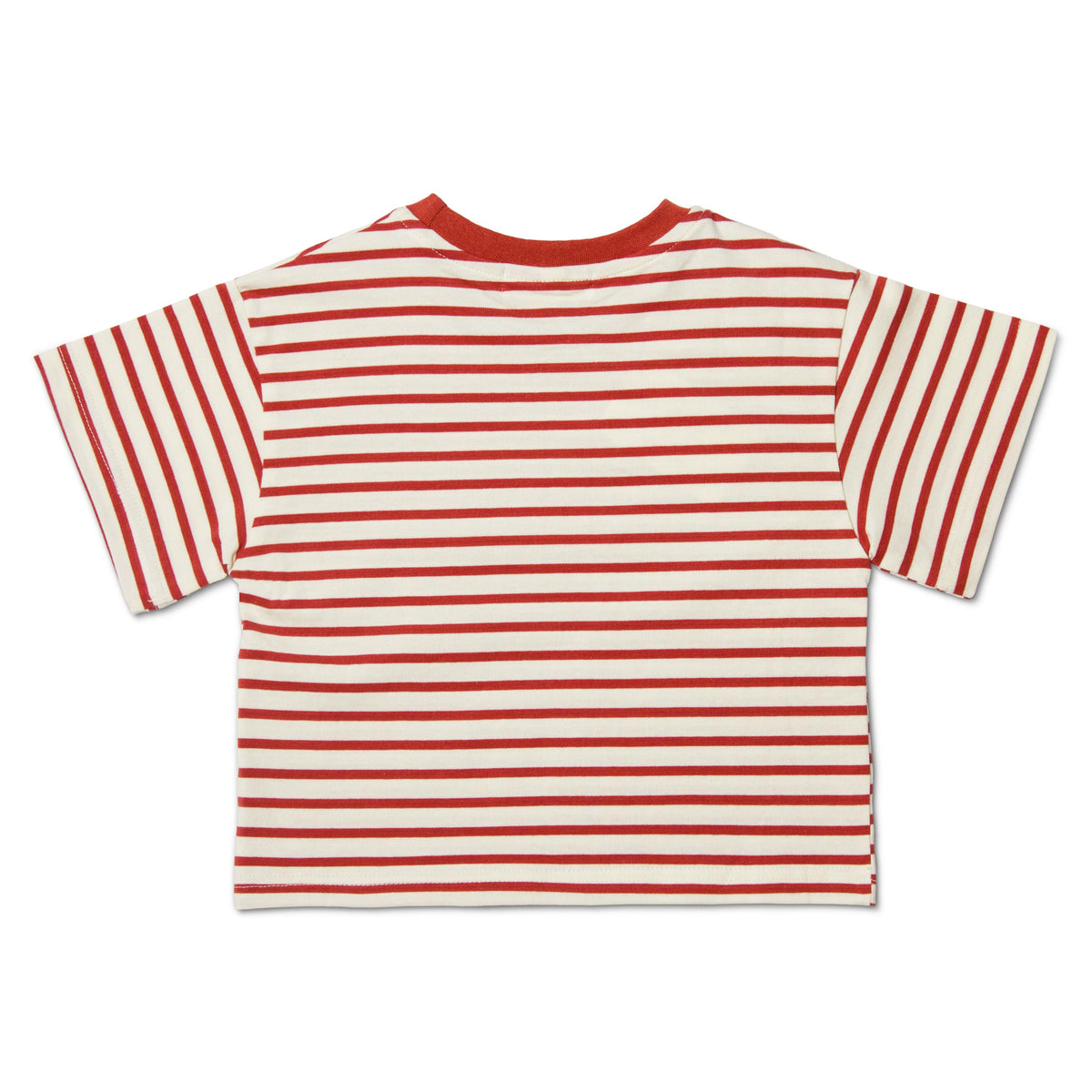 Striped Cotton T-shirt - Red