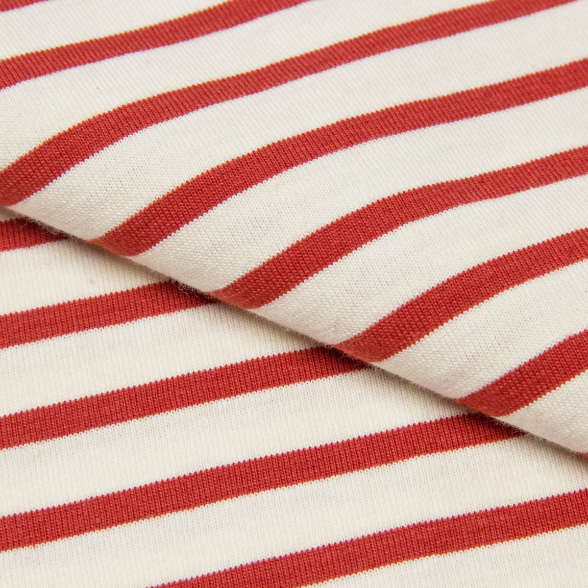 Striped Cotton T-shirt - Red