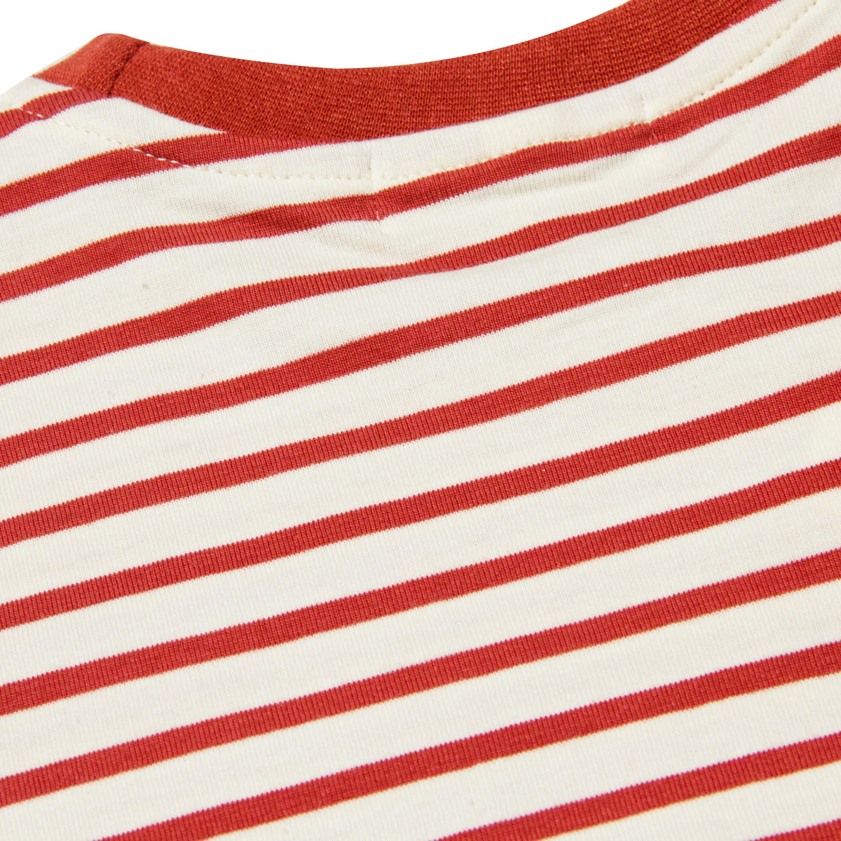 Striped Cotton T-shirt - Red