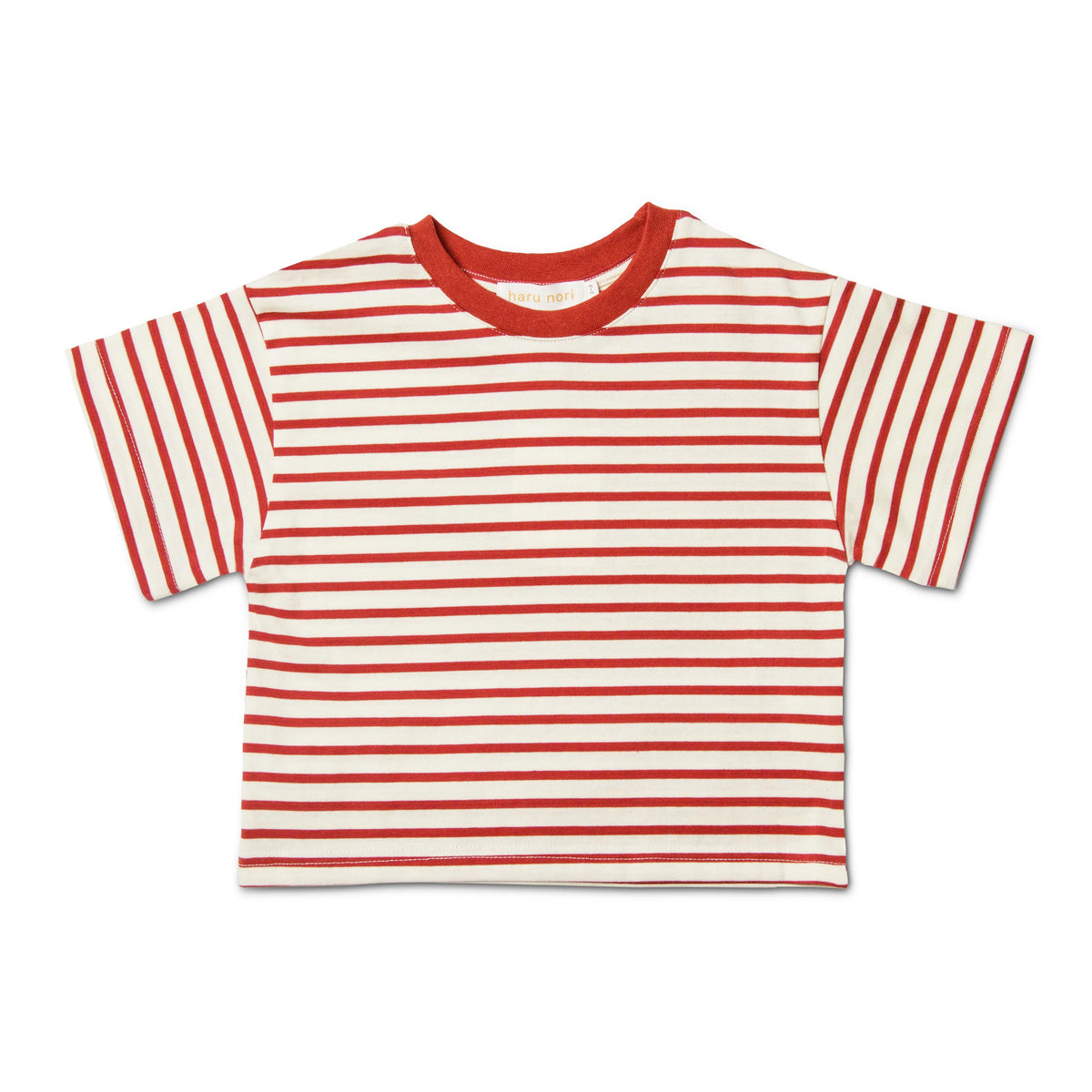Striped Cotton T-shirt - Red
